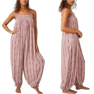 FREE PEOPLE Rule The World Maxi Relaxed Romper Tulip Combo Size‎ XS